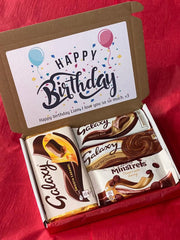Galaxy Cookie Cream Milk Chocolate Sweet Personalised Box Hamper Birthday Gift🎁