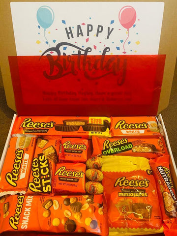 PERSONALISED Reese's Chocolate Gift Box Sweet Birthday Peanut Butter Hamper