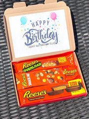 PERSONALISED Reese's Chocolate Gift Box Sweet Birthday Peanut Butter Hamper