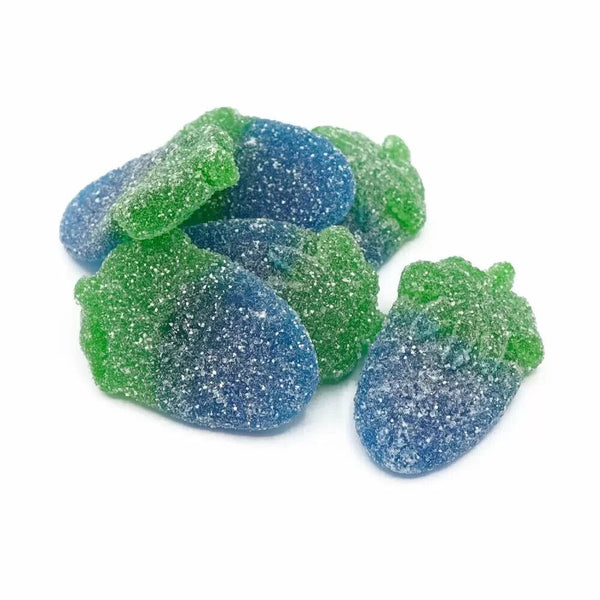 Fizzy Blue Raspberry sweets green chewy party fruity HALAL Vegan Vegetarian