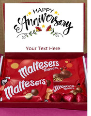 Personalised Maltesers Milk Chocolate Sweet Hamper Gift Box Birthday Gift