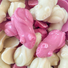 Pink and White Mice Retro Sweets Party Wedding Favours Candy Buffet Pick n Mix