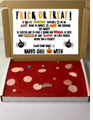 Personalised Halloween Chocolate Letterbox Gift Hamper Kids Halloween Gift