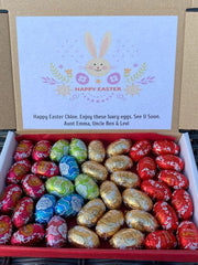 Lindt Lindor Milk Chocolate Easter Mini Eggs Bags Personalised Gifts Box Hamper