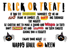 Personalised Halloween Chocolate Letterbox Gift Hamper Kids Halloween Gift