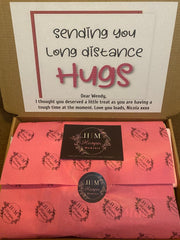 Personalised Hot Chocolate , Border Biscuit, Marshmallow Letterbox Gift Hamper