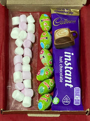 Personalised Hot Chocolate, Egg Chocolate, Marshmallows Letterbox Gift Hamper