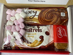 Personalised Hot Chocolate, Marshmallows, Biscuits Sweet Letterbox Gift Hamper