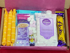 PERSONALISED PERIOD SURVIVAL BOX PRETTY SANITARY GIFT BOX KIT FOR GIRLS