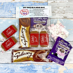 Hug in a Mug Hot Chocolate Kit Lockdown Gift Cadbury Galaxy Drink Box Coffee Tea