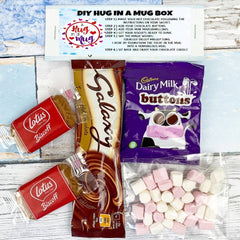 Hug in a Mug Hot Chocolate Kit Lockdown Gift Cadbury Galaxy Drink Box Coffee Tea