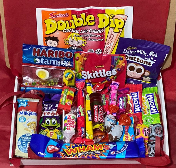 SWEETS CHOCOLATE HAMPER Gift Box Letterbox Personalised Birthday Gift Thank You, Christmas Gift For Him Gift For Her Hug In A Box Kids Gift