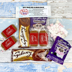 Hug in a Mug | Hot Chocolate Kit | Birthday | Cadburys hot drink | Galaxy | Gift for Her | Gift For Him | Letterbox Gift | Chocolate Gifts