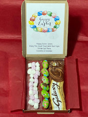 Personalised Hot Chocolate & Eggs Sweet Hamper Gift Box Best Friend Gift Grandchild Gift Easter Egg Gift Birthday Gift For Him Gift For Her