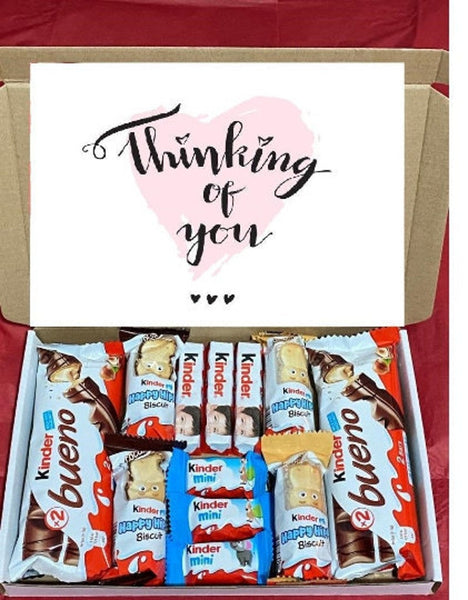 Kinder Chocolate Hamper Gift Box Letterbox Gift Birthday Gift Personalised Chocolate Box Best Friend Hug In A Box