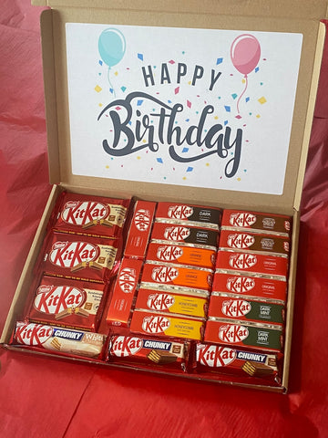 Personalised Letterbox KitKat Chocolates Hamper, Gift For Her, Best Friends, Birthday, Gift For Him, Mothers Day Gift, Easter Chocolate Box
