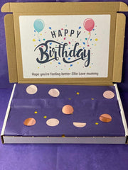 Hug in a Box Self Care Pamper Box, Cadbury Chocolate Bar Face Hair Birthday Gift Set Thank You Get Well Soon Hamper