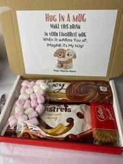 Hug in a Mug | Hot Chocolate | Marshmallows | Biscuits | Send a Hug | Letterbox Gift | Thinking of You