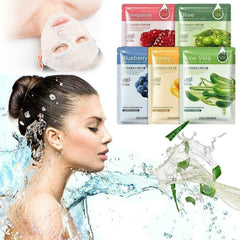 Hydrating Sheet Masks Face Mask Gift Box. Self Care Skin Refreshing Care Hamper Kit