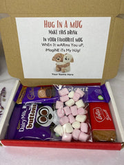 Hug in a Mug | Hot Chocolate | Marshmallows | Biscuits | Send a Hug | Letterbox Gift | Thinking of You