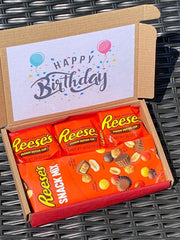 Personalised Reeses Treat Gift Box | Handmade Chocolate Hamper | Reeces Chocolate Present | Reese's Peanut Butter Hamper | Birthday Box